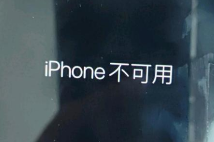 秦淮苹果服务网点分享锁屏界面显示“iPhone 不可用”如何解决 